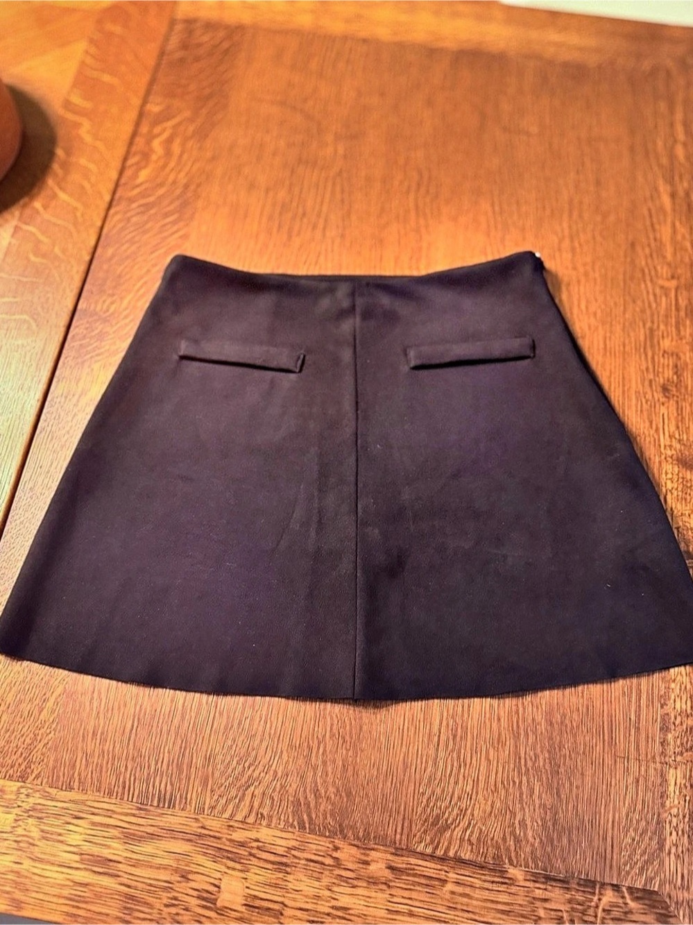 Zara Black A-Line Skirt Like New